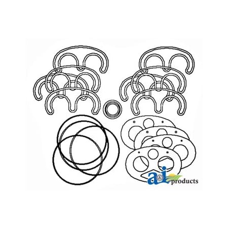 A & I Products Repair Kit, Hydraulic Pump 5" x3" x1" A-24D001